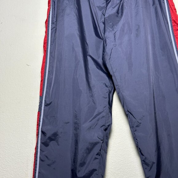 Adidas Track Pant Men 2XL Grey Red Zip Sleeve Retro Jogging Gymwear Baggy Street - Picture 12 of 16